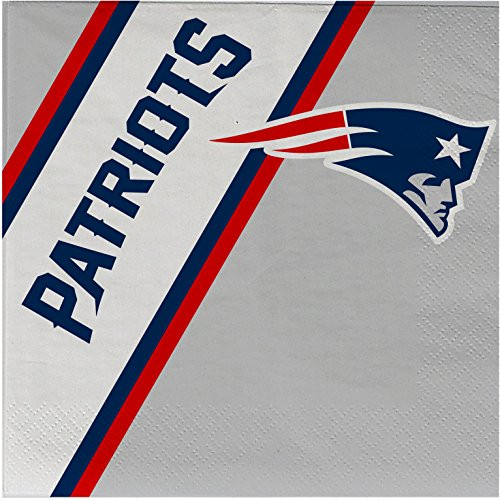 NFL New England Patriots Disposable Paper Napkins, Pack of 20