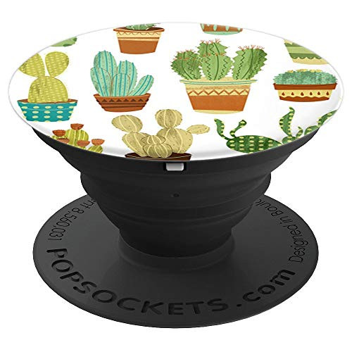 Cute Cactus Pattern Plants Design Cactus Phone Grip On White PopSockets Grip and Stand for Phones and Tablets Cute Cactus Pattern Plants Design Cactus Phone Grip On White PopSockets Grip and Stand for Phones and Tablets