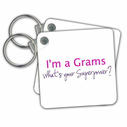 Im a Grams Whats your Superpower hot pink grandma gift- Key Chains, 2.25 x 2.25 inches, set of 2 (kc_193727_1) Im a Grams Whats your Superpower hot pink grandma gift- Key Chains, 2.25 x 2.25 inches, set of 2 (kc_193727_1)
