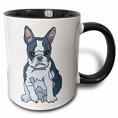 3dRose 128998_4 Cute And Cuddly Canine French Bulldog Pup Mug, 11 oz, Black 3dRose 128998_4 Cute And Cuddly Canine French Bulldog Pup Mug, 11 oz, Black