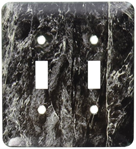 3dRose LLC lsp_112131_2 Impress Green Marble Double Toggle Switch
