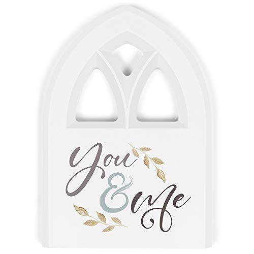 P. Graham Dunn You and Me Leaf Classic White 7.75 x 5.5 Wood Decorative Tabletop Window Plaque P. Graham Dunn You and Me Leaf Classic White 7.75 x 5.5 Wood Decorative Tabletop Window Plaque