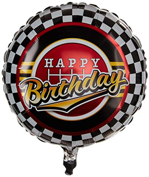Qualatex Foil Balloon 049193 Birthday Checkered Pattern, 18", Multicolor Qualatex Foil Balloon 049193 Birthday Checkered Pattern, 18", Multicolor