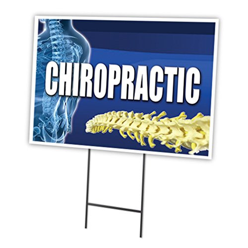 Chiropractic 12"x16" Yard Sign & Stake Outdoor Plastic coroplast Window