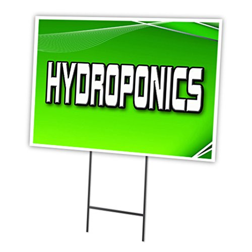 SignMission HYDROPONICS 18"x24" Yard Sign & Stake Outdoor Plastic coroplast Window, 18x24, SignMission HYDROPONICS 18"x24" Yard Sign & Stake Outdoor Plastic coroplast Window, 18x24,