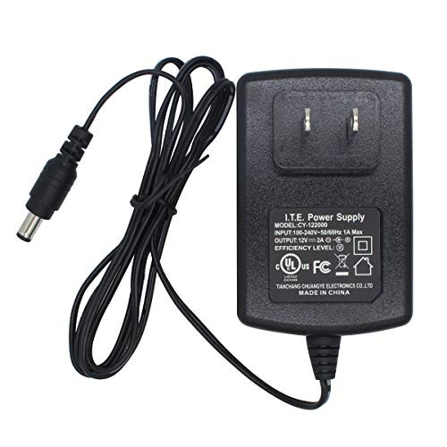 AC to DC 12V 2A Power Supply Adapter 5.5mm x 2.1mm for CCTV Camera DVR NVR UL Listed FCC CY-122000 AC to DC 12V 2A Power Supply Adapter 5.5mm x 2.1mm for CCTV Camera DVR NVR UL Listed FCC CY-122000
