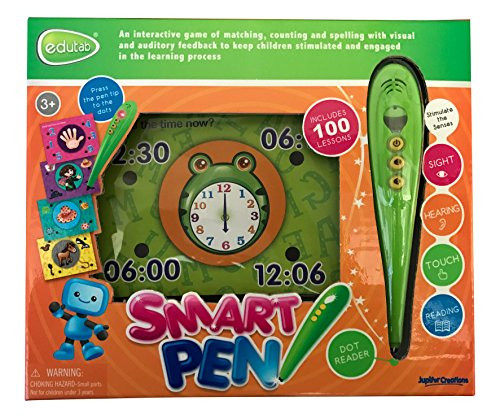 Jupiter Creations Edutab Smart Educational Activity Pen, Green, 9 x 8