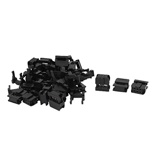 uxcell FC-6P 6Pin 2.54mm Pitch ISP JTAG Connector 20Pcs for Flat Ribbon Cable