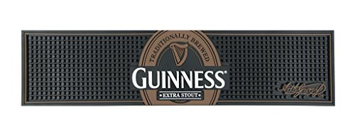Guinness Gaelic Label Bar Mat - Non Slip Black PVC Rubber Drip Tray (Extra Stout) Guinness Gaelic Label Bar Mat - Non Slip Black PVC Rubber Drip Tray (Extra Stout)