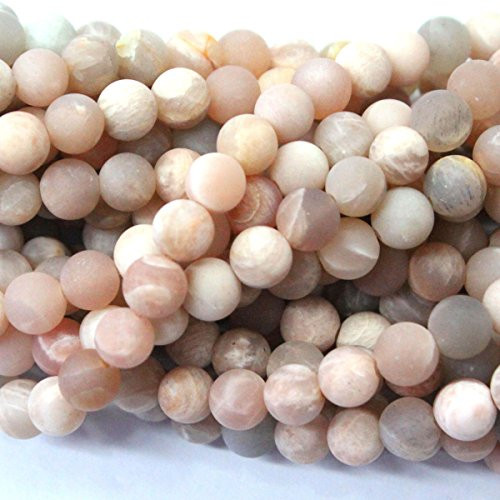 Tacool fashiontrenda Natural Unpolished Moonstone Round Jewelry Making Gemstone Beads (12mm)