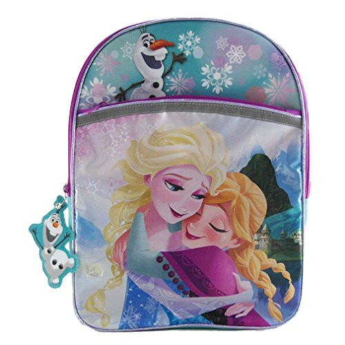 Disney Frozen Elsa & Anna Sisters Forever with Olaf Glitter & Satin Backpack