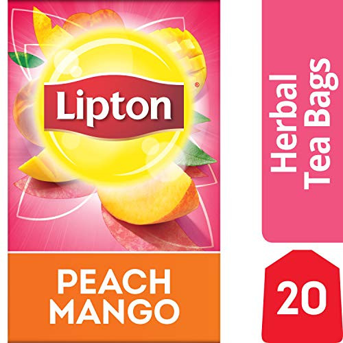 Lipton Herbal Tea Bags, Peach Mango, 20 ct