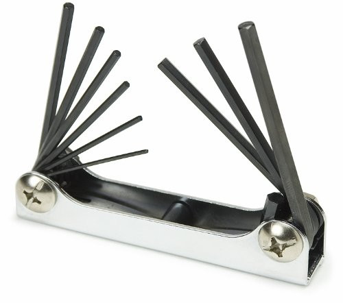 Titan 12703 SAE Folding Hex Key Set - 9 Piece