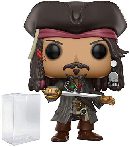 Funko Pop! Disney: Pirates of The Caribbean Dead Men Tell No Tales - Captain Jack Sparrow Vinyl Figure (Bundled with Pop Box Protector Case)