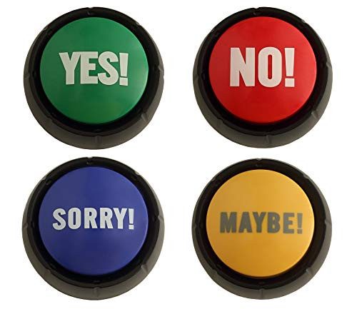 Granatan Yes, NO, Sorry, Maybe - Sound Buttons - Set of 4 Granatan Yes, NO, Sorry, Maybe - Sound Buttons - Set of 4