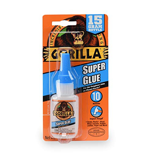 Gorilla Super Glue 15 Gram, Clear, (Pack of 1)