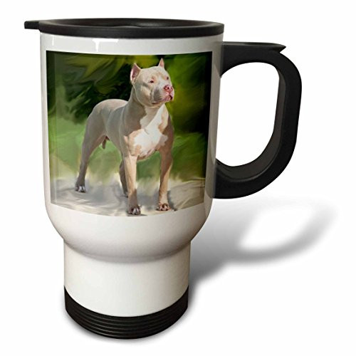 3dRose Japanese Chin Travel Mug, 14-Ounce, Stainless Steel