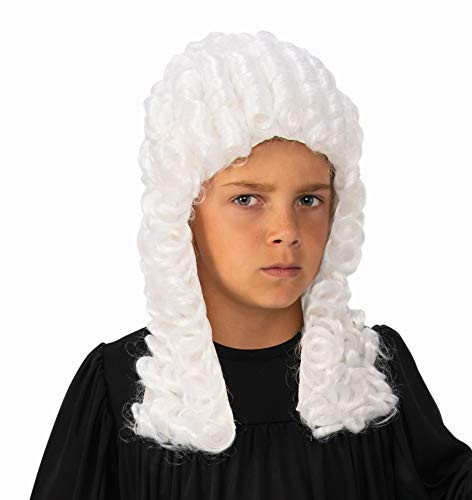 Rubie's Colonial Costume Wig for Kids | Judge Wig for Kids White