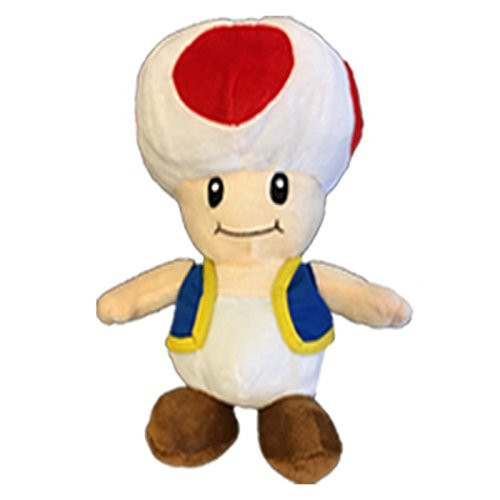 Nintendo ? Toad Plush, 8" Official Super Mario Brothers Character