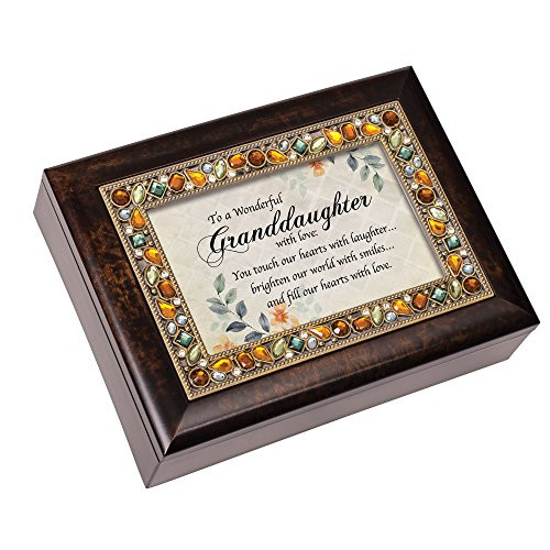 Cottage Garden Granddaughter World with Love Jeweled Amber Earth Tones Keepsake Music Box Plays You are My Sunshine Cottage Garden Granddaughter World with Love Jeweled Amber Earth Tones Keepsake Music Box Plays You are My Sunshine