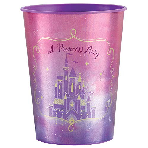 "Disney Princess" Metallic Purple and Pink Party Favor Cup 16 Oz.