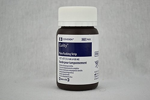 Kendall Curity Packing Strips, Plain, 1/2" X 5 Yards, One Bottle