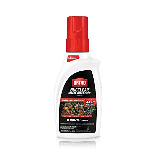 Ortho BugClear Insect Killer for Lawns and Landscapes Concentrate - Kills Ants, Ticks, Mosquitoes, Fleas and Spiders in Your Yard, Starts Killing Within Minutes, Odor Free, 32 oz.