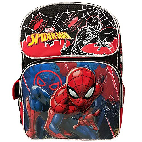 Marvel Black Spider- Man 16" Large Backpack