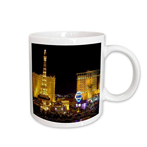 3dRose Las Vegas Ceramic Mug, 11-Ounce