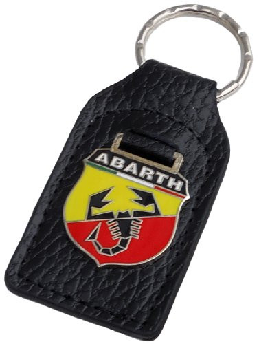 Triple-C Carlos Abarth Leather and Enamel Key Ring Key Fob