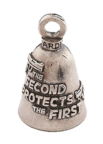 Second Amendment Protects The First Guardian Motorcycle Spirit Bell Gremlin Key Ring Accessory Gift