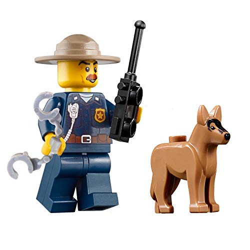 LEGO City Mountain Police Minifigure - Police Chief (with German Shepard Dog) 60174 LEGO City Mountain Police Minifigure - Police Chief (with German Shepard Dog) 60174