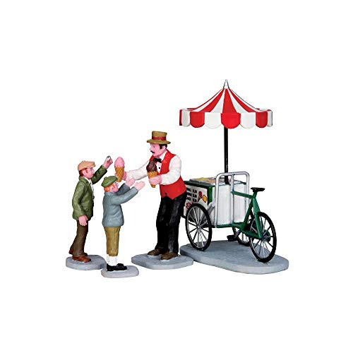 Lemax 32139 Gelato Cart Figure Set of 4 Christmas Village Figures Figurine Figurines Accessory