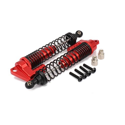 RCAWD Shock Absorber Damper S108004 108mm Piggyback Oil Adjustable Alloy Aluminum for Rc Car 1/10 Buggy Truck Crawler Upgraded Hop-Up Parts HPI HSP 2Pcs(Red) RCAWD Shock Absorber Damper S108004 108mm Piggyback Oil Adjustable Alloy Aluminum for Rc Car 1/10 Buggy Truck Crawler Upgraded Hop-Up Parts HPI HSP 2Pcs(Red)