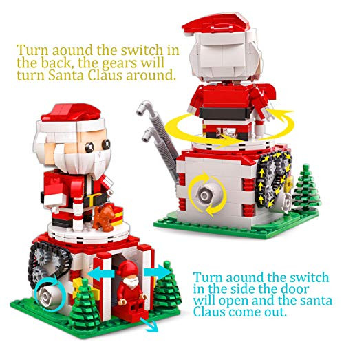 LetMay Design Christmas Series Santa Gift,Winter Holiday Amazing Santa Claus Building Bricks 436 Parts Compatible with Lego Set