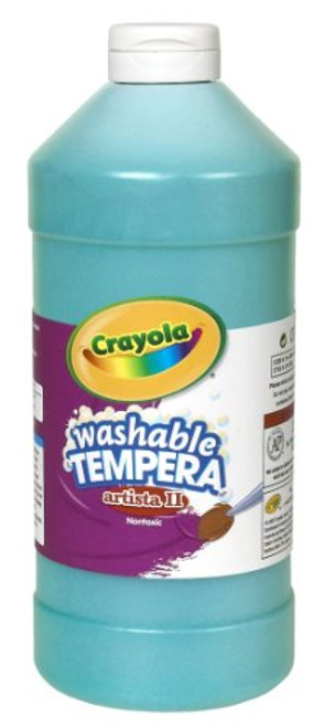 Crayola Tempera Paint, Turquoise, 32 Ounces, Washable Kids Paint