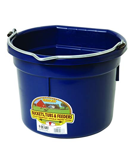 Little Giant 8 Quart Flat Back Plastic Bucket