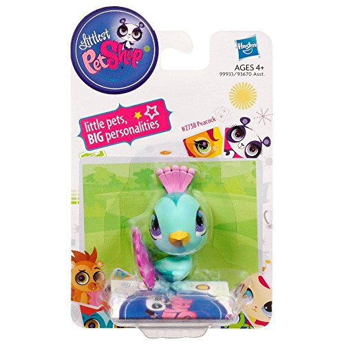 Littlest Pet Shop Single Figure Teal Peacock