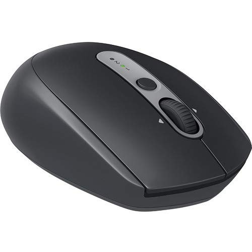 Logitech Mouse - Right-Handed - Optical - 7 Buttons - Wireless - Bluetooth, 2.4 GHz - USB Wireless Receiver - Graphite Tonal