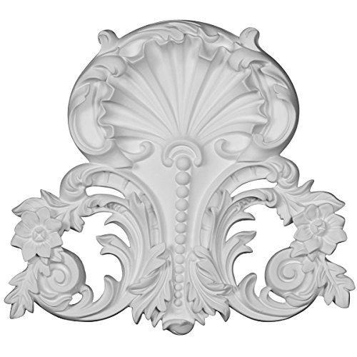 Ekena Millwork ONL12X10X01SH 12"W x 10 1/2"H x 1"P Shell Center Onlay