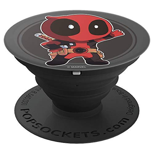 Marvel Deadpool Cute Cartoon Portrait PopSockets Grip and Stand for Phones and Tablets