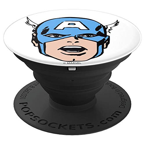 Marvel Captain America Big Face Comic PopSockets Grip and Stand for Phones and Tablets