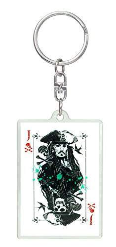 Disney Pirates of The Caribbean: Dead Men Tell No Tales - Jack Sparrow Lucite Key Ring Key Accessory