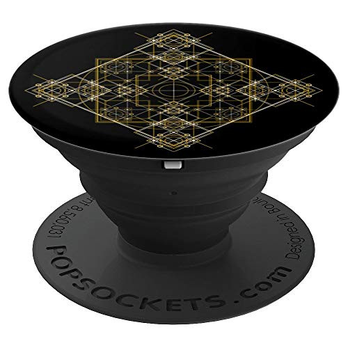 Geometric mandala with golden lines PopSockets Grip and Stand for Phones and Tablets Geometric mandala with golden lines PopSockets Grip and Stand for Phones and Tablets