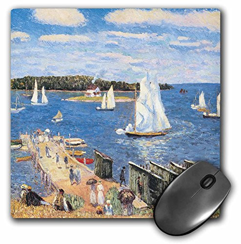 3Drose LLC 8 X 8 X 0.25 Inches Mouse Pad, Mahone Bay by William Glackens (Mp_127330_1)