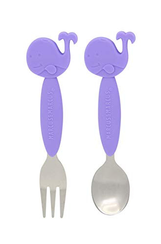 Marcus & Marcus Baby Fork & Spoon Set (Purple)
