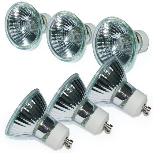 eTopLighting 6PC GU10 Halogen Bulb 120 Volt 50 Watt GU10 Halogen Light Bulb Lamp, 6P-GU10-120V-50W