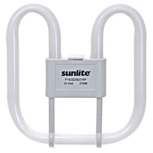Sunlite F16/2D/827/4P 16-Watt 2D Linear Fluorescent Light Bulb GR10q Base, 2700K