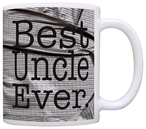 Father's Day Gift Best Uncle Ever Gift Coffee Mug Tea Cup Simulated Duct Tape Father's Day Gift Best Uncle Ever Gift Coffee Mug Tea Cup Simulated Duct Tape