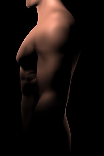 Posterazzi Male body waist up side view Poster Print (11 x 17)